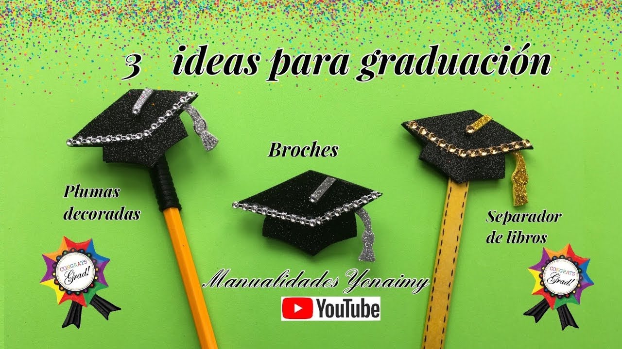 3 IDEAS PARA RECUERDOS DE 👩‍🎓👨‍🎓  GRADUACION  💓.