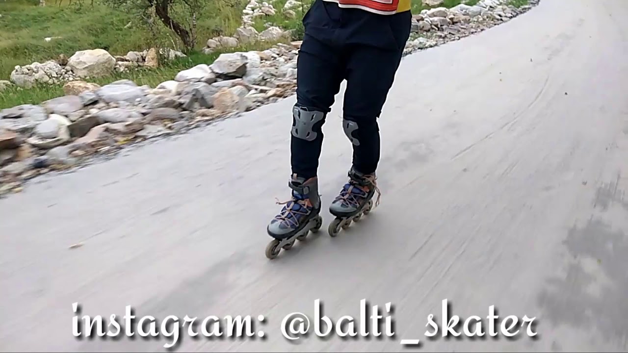 Skating in hometown [Machulu Valley] skating in Machulu Baltistan