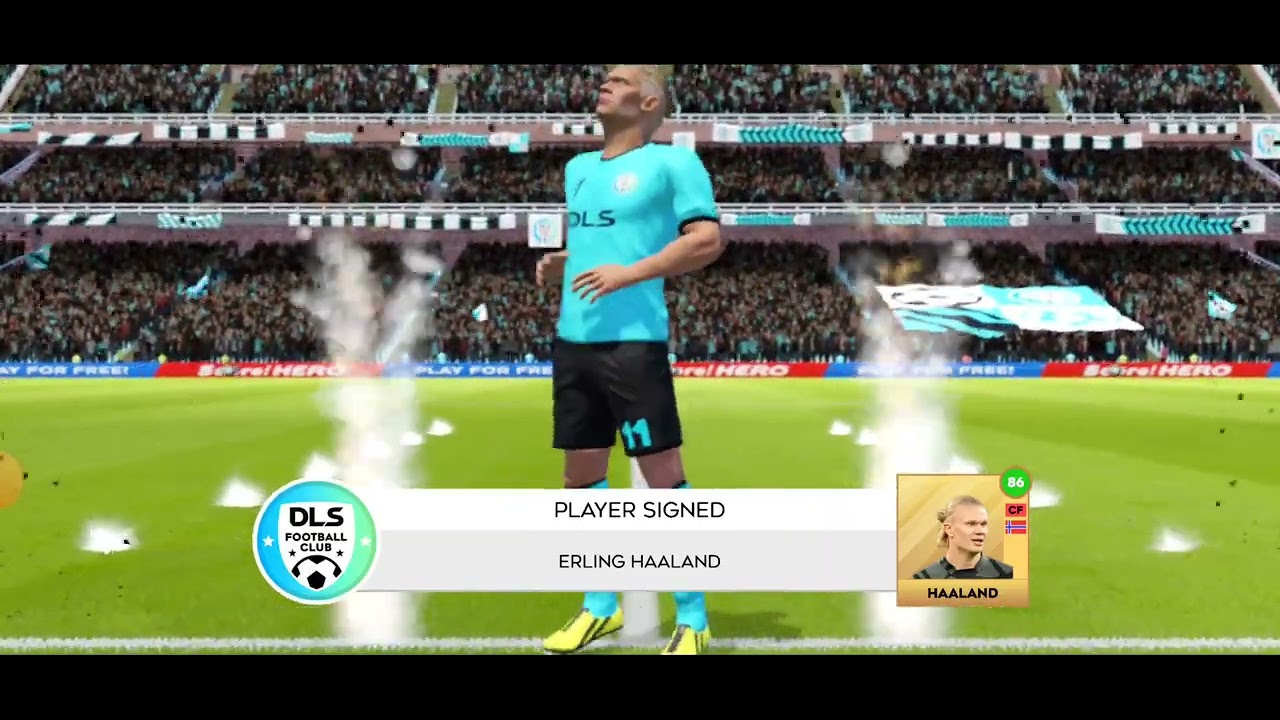 signing Erling Haaland in dream league soccer DLS 23 #dls23 #dls #dls24 #dls_news #dlsgaming