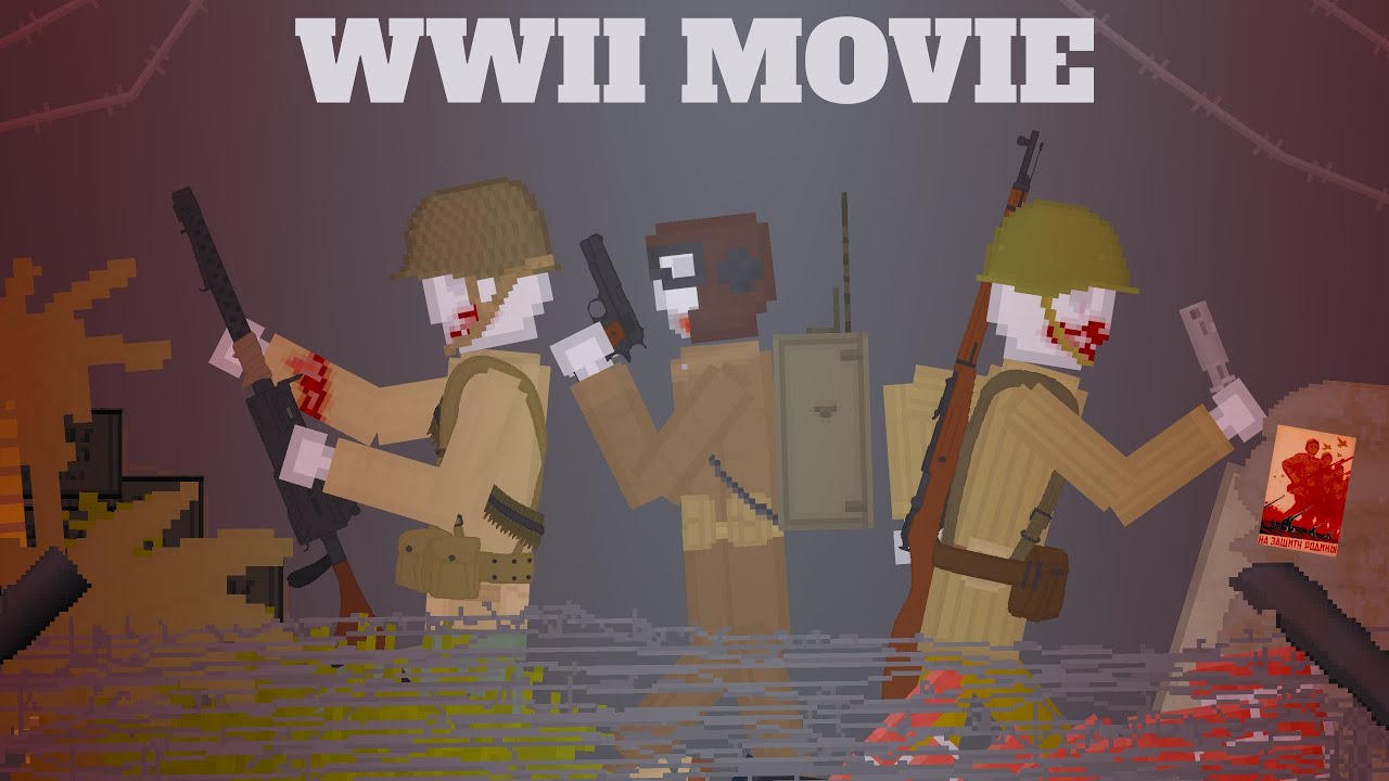 World War II : Epic Ragdoll / War Movie In People Playground