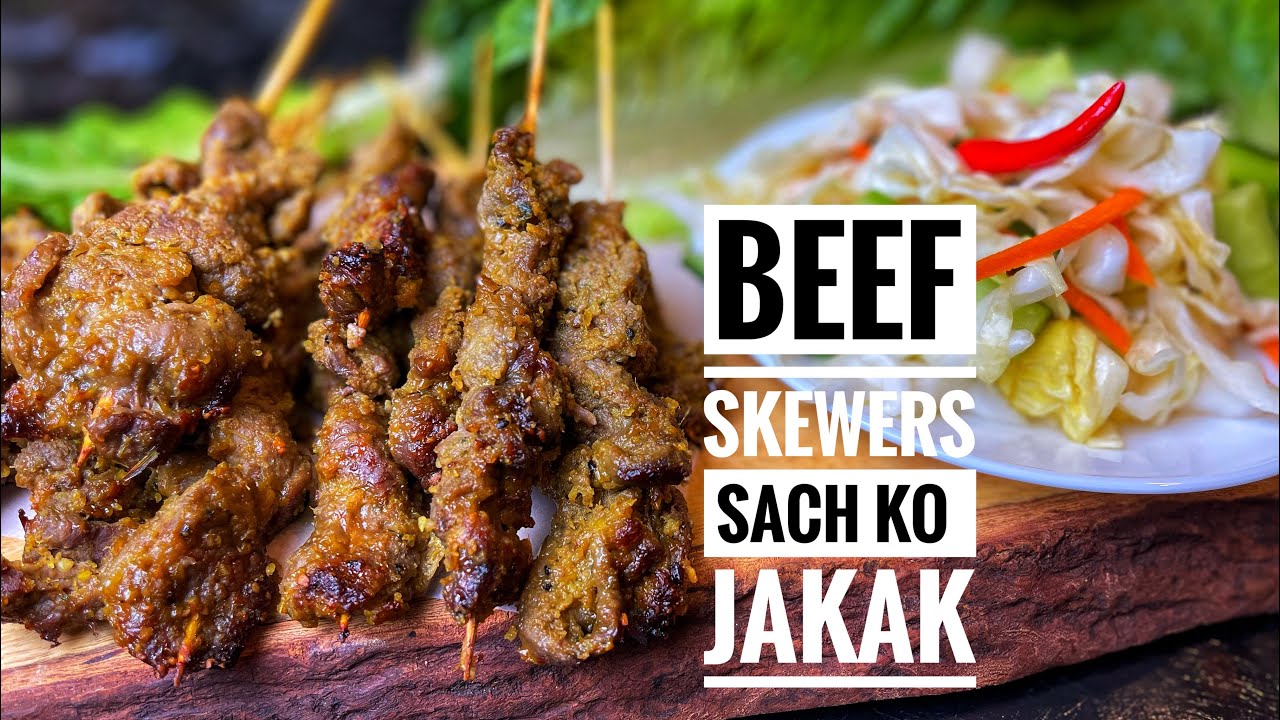 Beef Skewers : Cambodian Lemongrass Beef Skewers