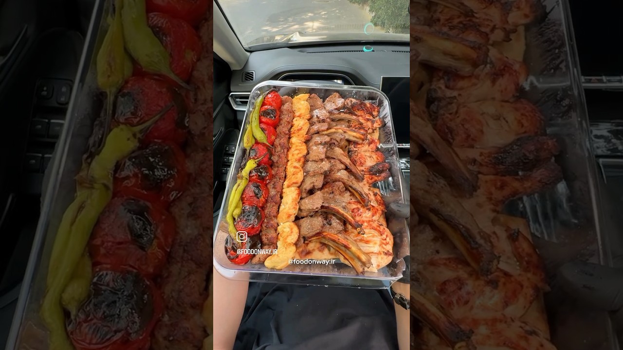 SPECIAL CHICKEN AND LAMB BARBEQUE PLATTER WITH ZAFRAN RICE MUKBANG ASMR #asmr #food #satisfying