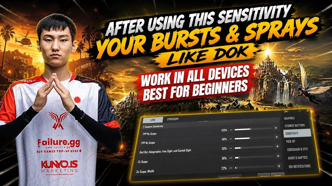 PUBG MOBILE💫 & BGMI 4.4 UPDATE👍BEST SENSITIVITY🔥FOR ALL ||  0 RECOIL SENSITIVITY 4.4 UPDATE 