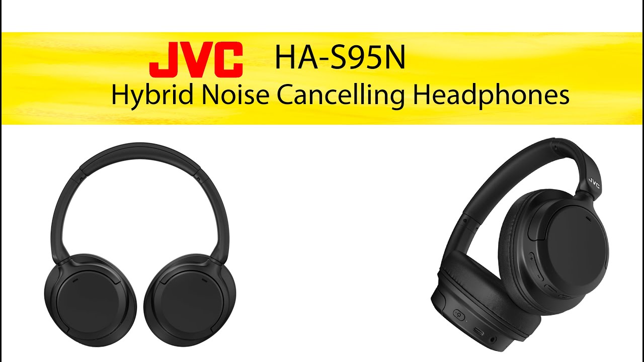 JVC HA S95NB HA S95N Hybrid Noise Cancelling Lightweight Around Ear Headphones