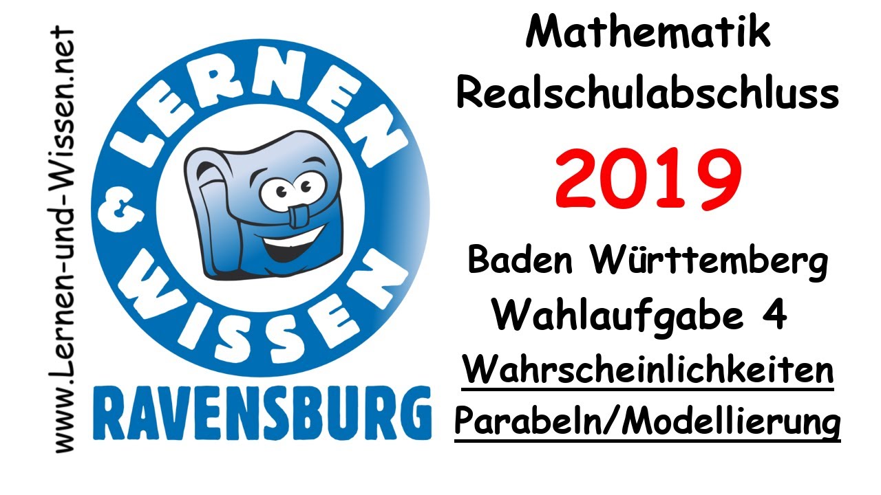 Wahlaufgabe 4  Realschulabschluss 2019 BaWü by Lernen & Wissen - Erwartungswert Modellieren