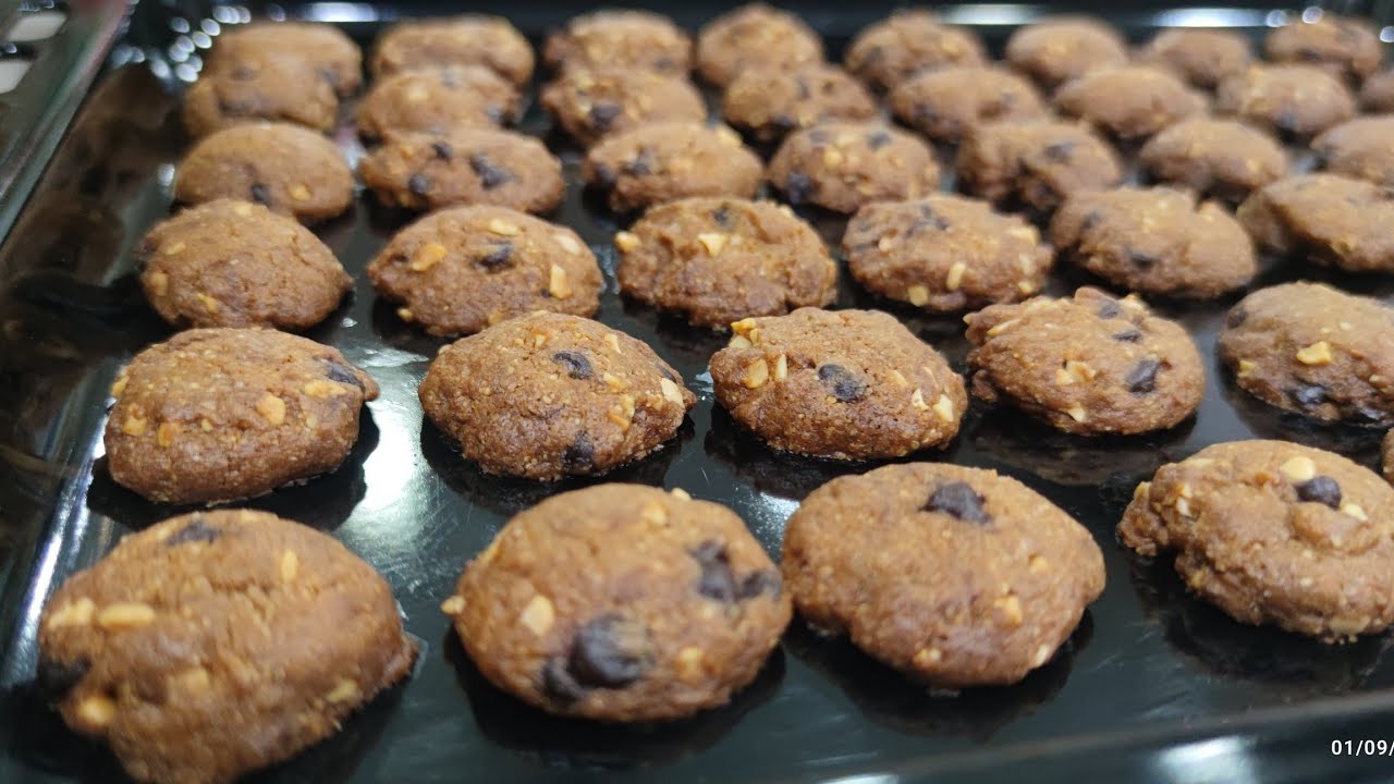 杏仁巧克力曲奇🍪 | 口感松脆 | 不需白油 | Almond Chocolate Cookies | Famous Amos Style Cookies 🍪 | No Shortening |