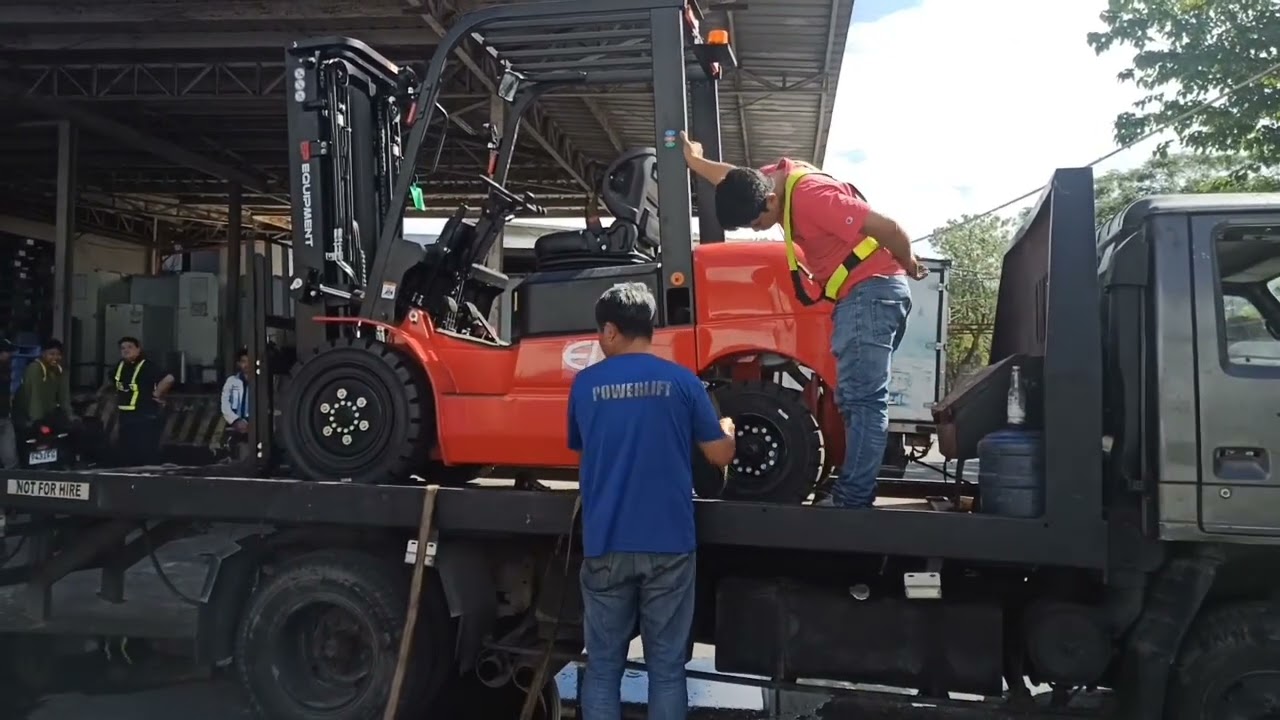 FORKLIFT COUNTER BALANCE EP EQUIPEMENT UNLOADING#forklift#shortvideo #viral #automobile #diy #trend