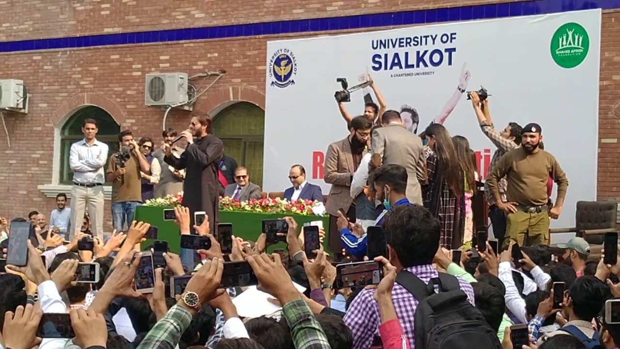 Shahid Afridi in Sialkot At University of Sialkot |Part 1|
