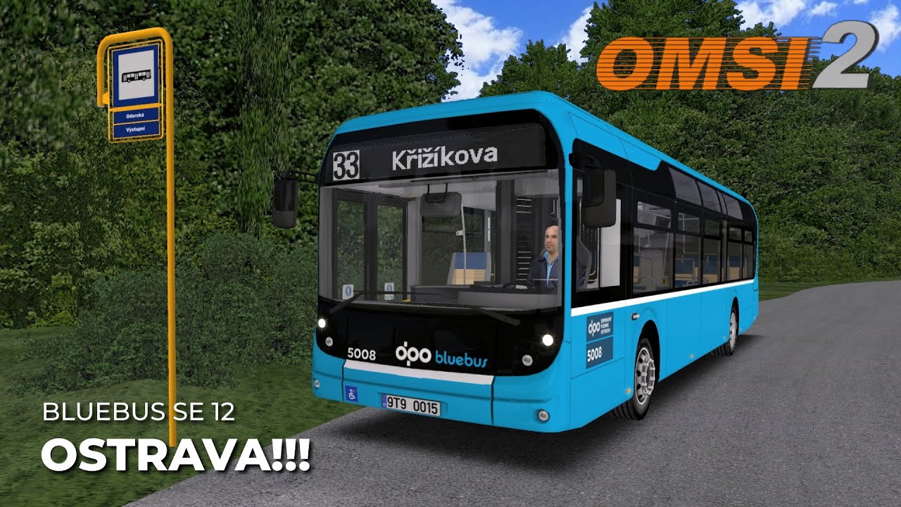 OMSI 2 #032 [CZ] Ostrava 1.1 » 33 | Bluebus SE 12 (elektrobus)
