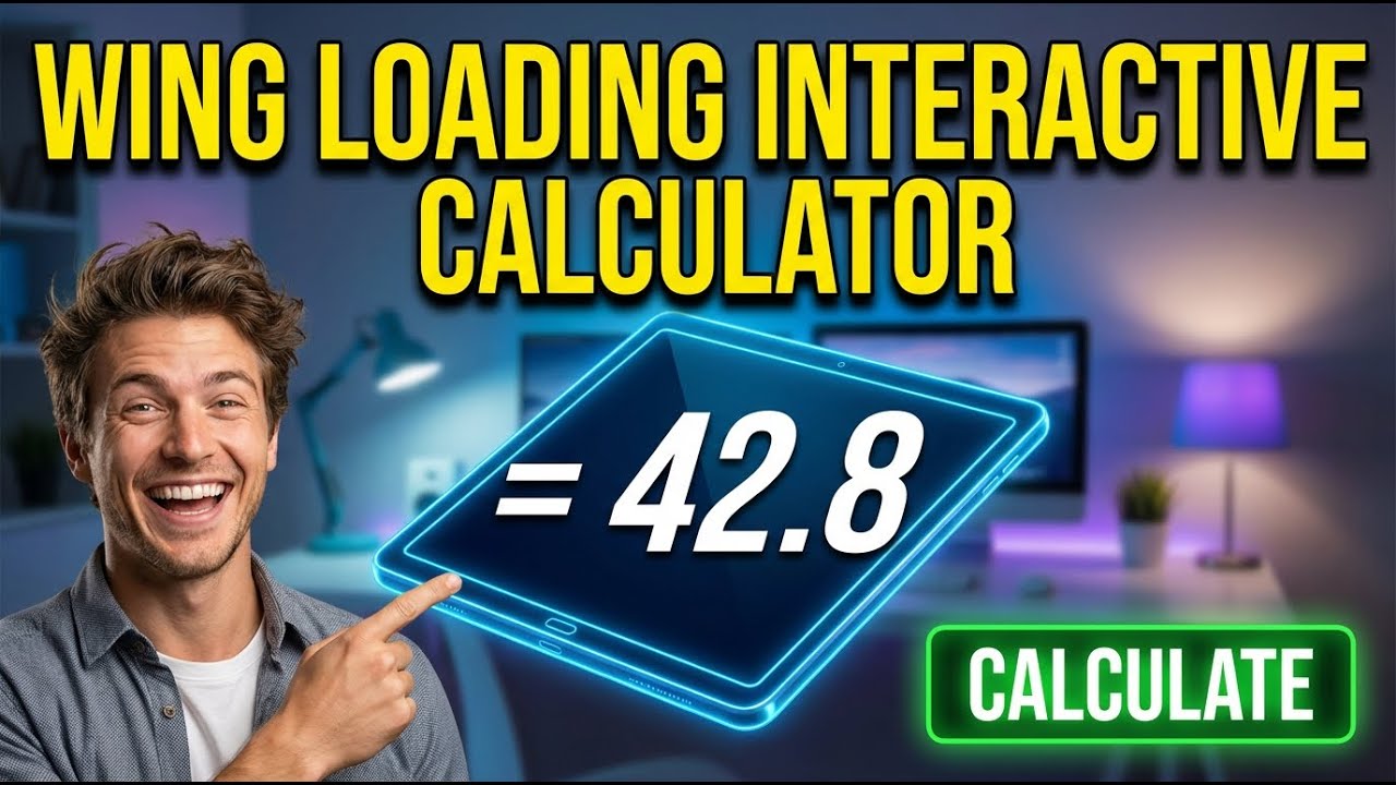 Wing Loading Interactive Calculator - Instructions Video