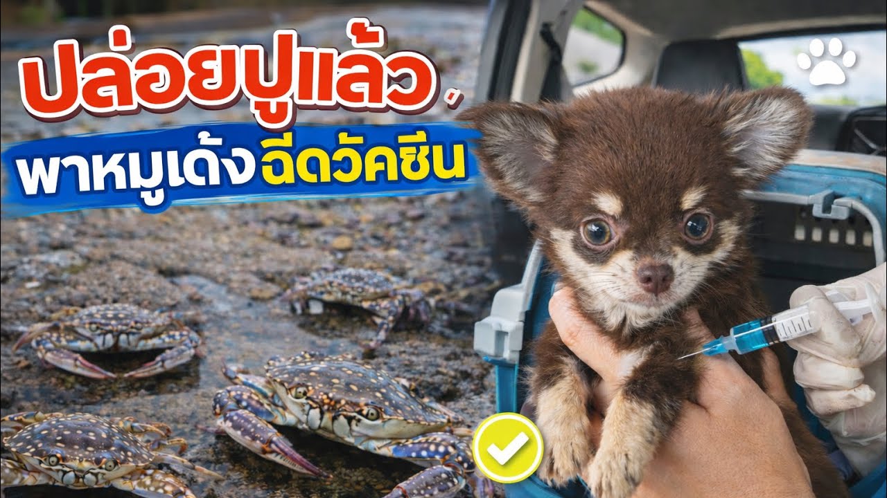 ตามพวกเราไปปล่อยปูกัน🦀🌊 EP.7 | อคิณ&เอวา