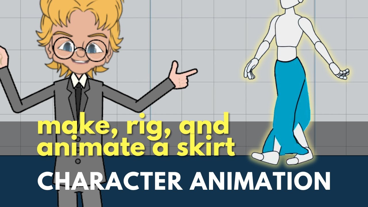 Master Cartoon Animator 5: How to Animate a Long Skirt That Animates Itself Using Spring Bones