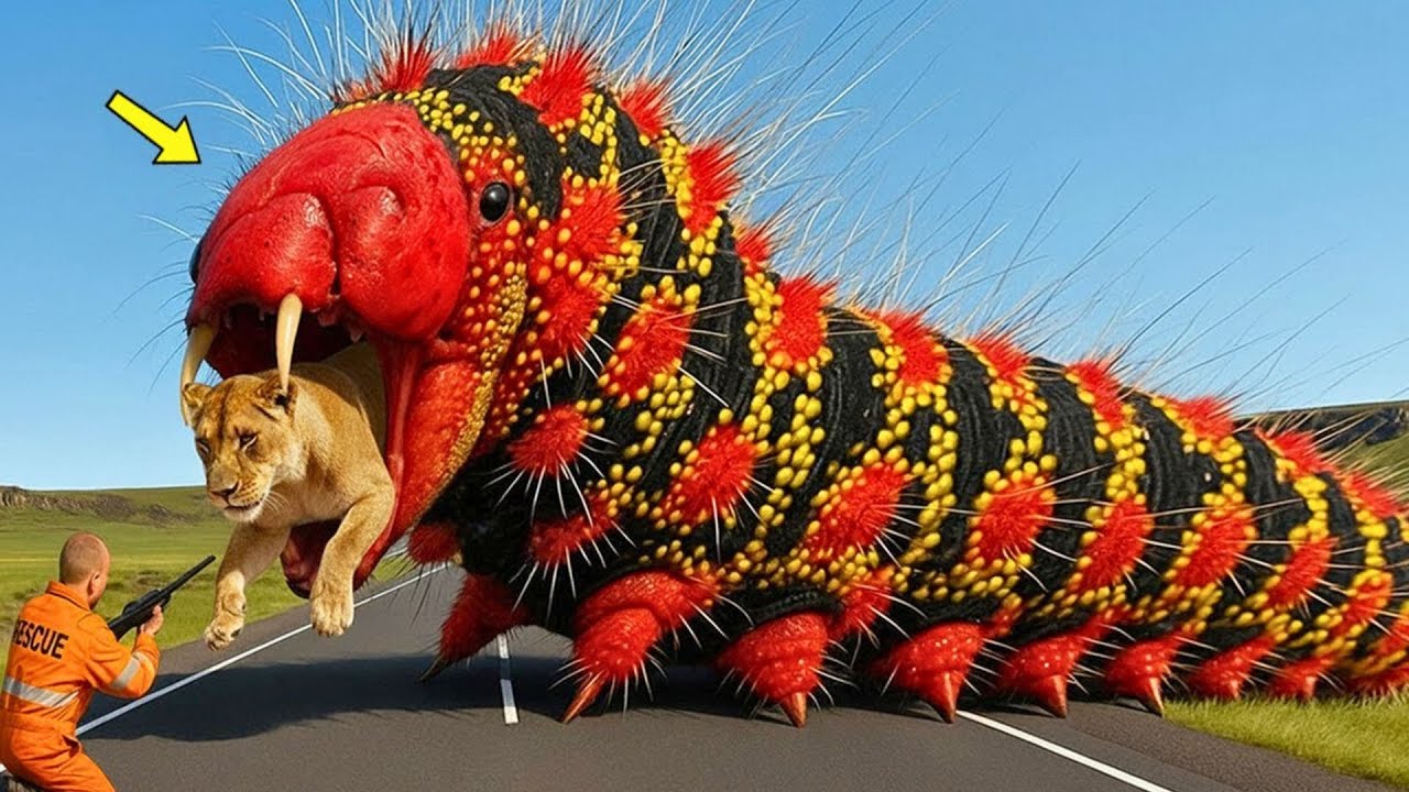 Brave Heroes Face GIANT BUG in EPIC Battle to Save Innocent Mother Lion🪱