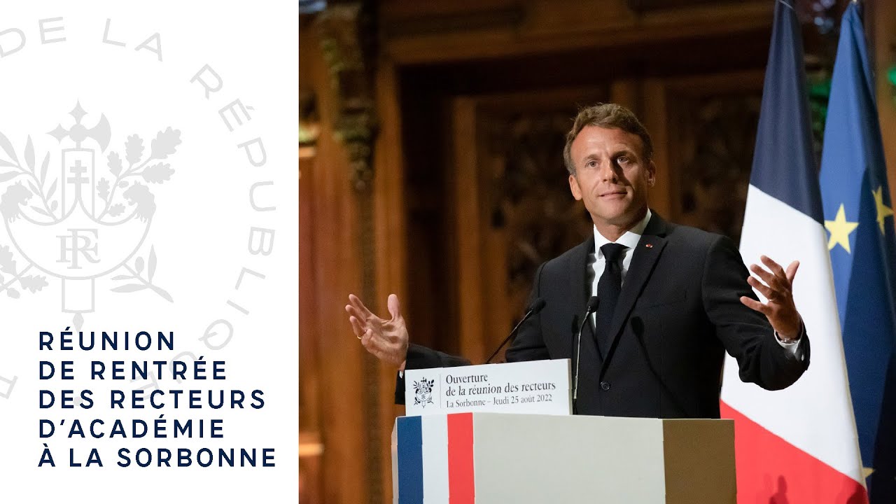Réunion de rentrée des recteurs d’académie à la Sorbonne.