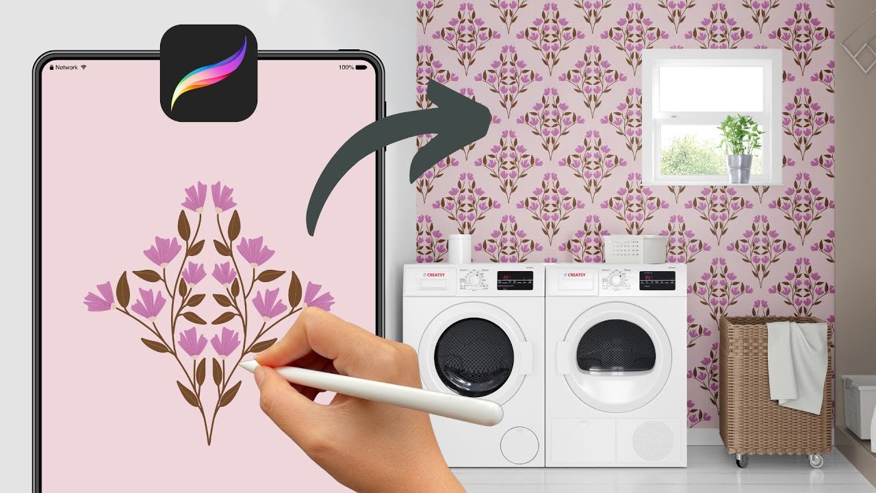 How to Make Pretty Patterns in Procreate Fast!