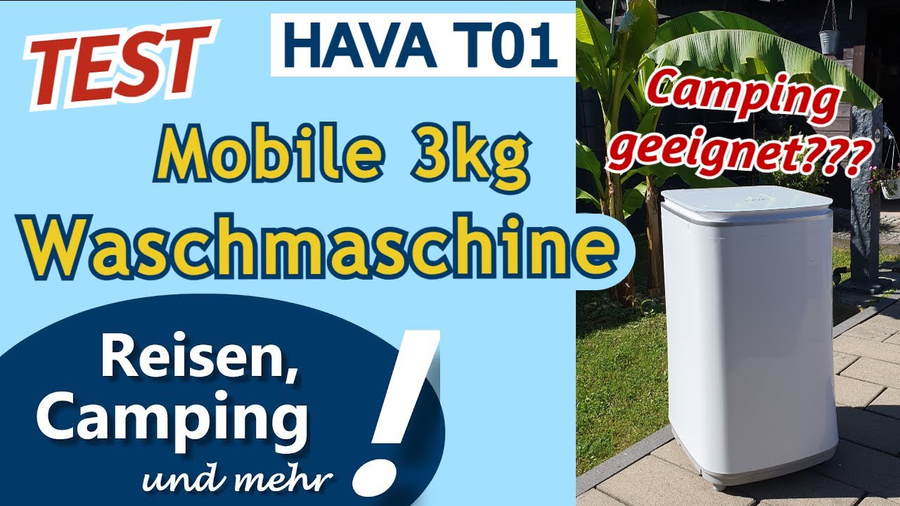 Mobile Waschmaschine für den Camping Urlaub!? | Vorstellung HAVA T01 Mini Waschmaschine 3 kg