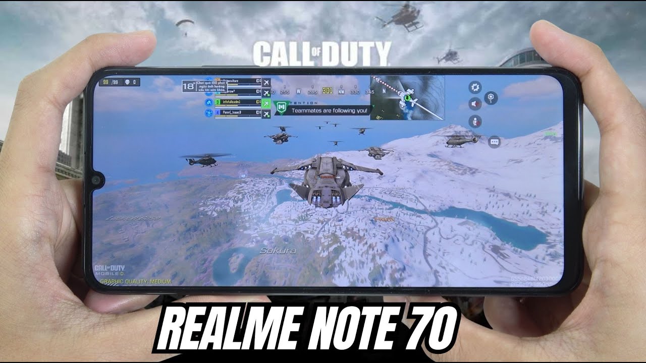 Realme Note 70 test game Call of Duty Mobile CODM | Unisoc T7250