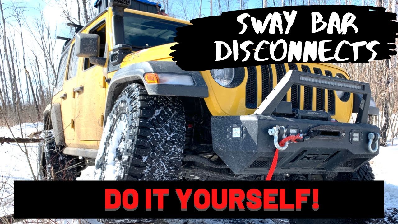 DIY Sway Bar Quick Disconnects For Jeep JL And Similar With Holding Brackets!