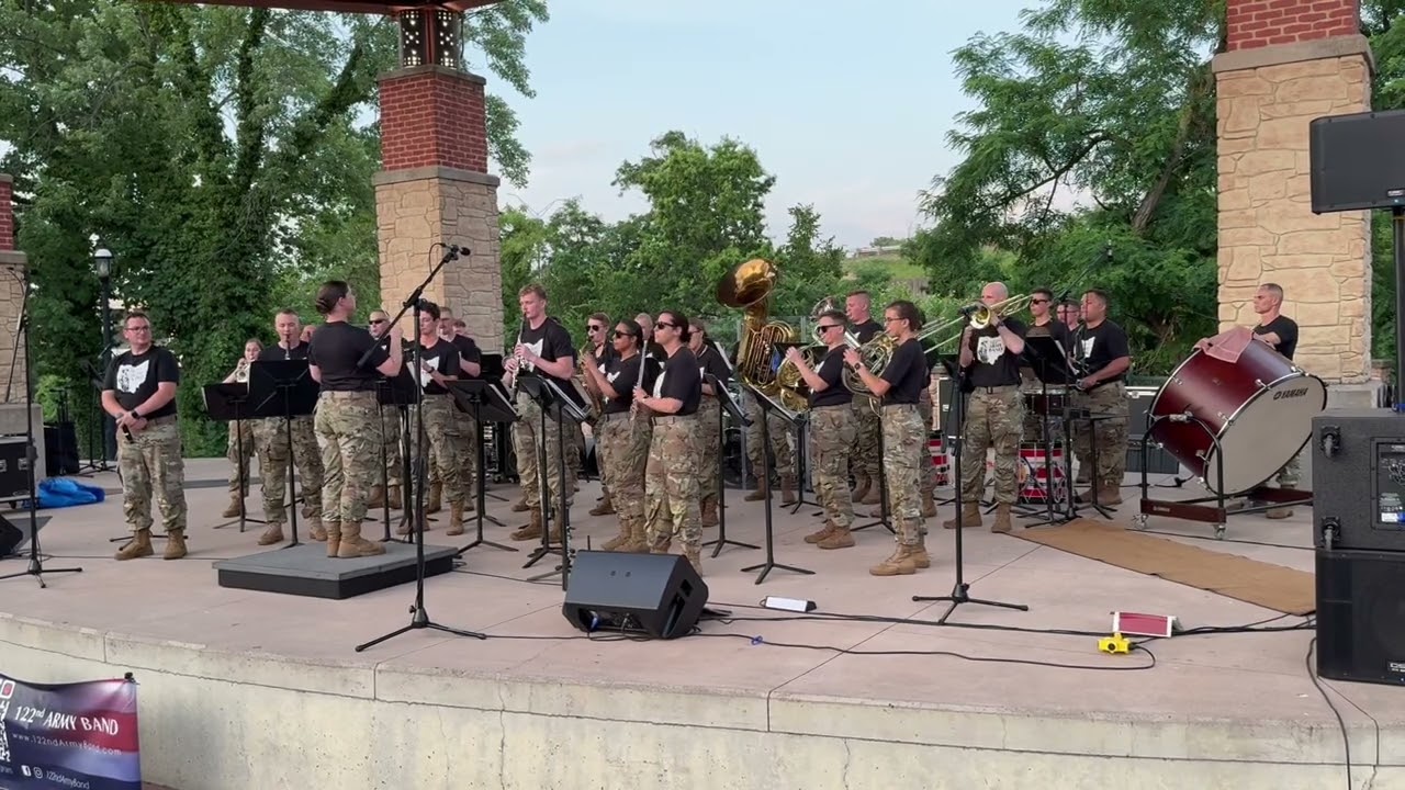 122nd Army Band Performing at Cuyahoga Falls, Ohio