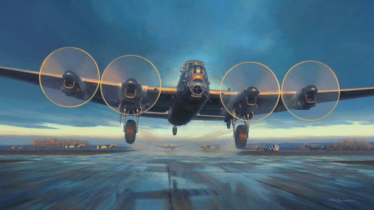 Timelapse Aviation Art | Avro Lancaster