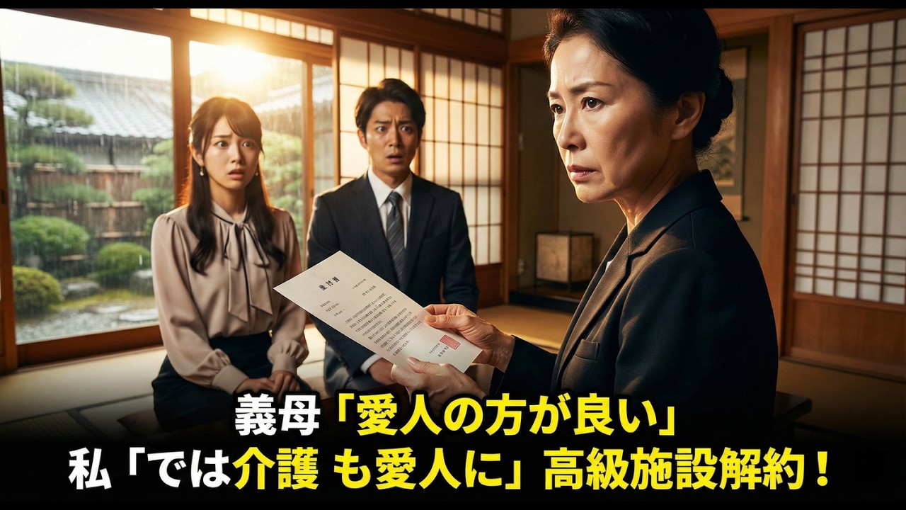 浮気夫「母の介護費は頼む」私「愛人に払わせれば？」→月42万の支援を打ち切り、内容証明を送りつけた。