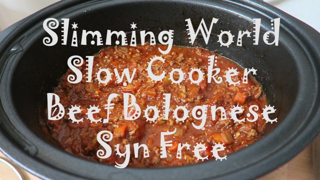Slimming World Slow Cooker Beef Bolognese SYN FREE