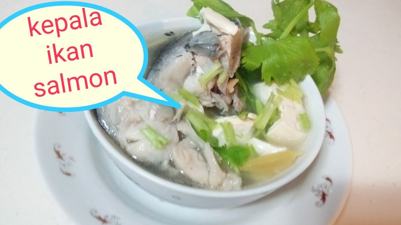 SUP KEPALA IKAN SALMON DAN TAHU YG SIMPLE CEPAT SAJI