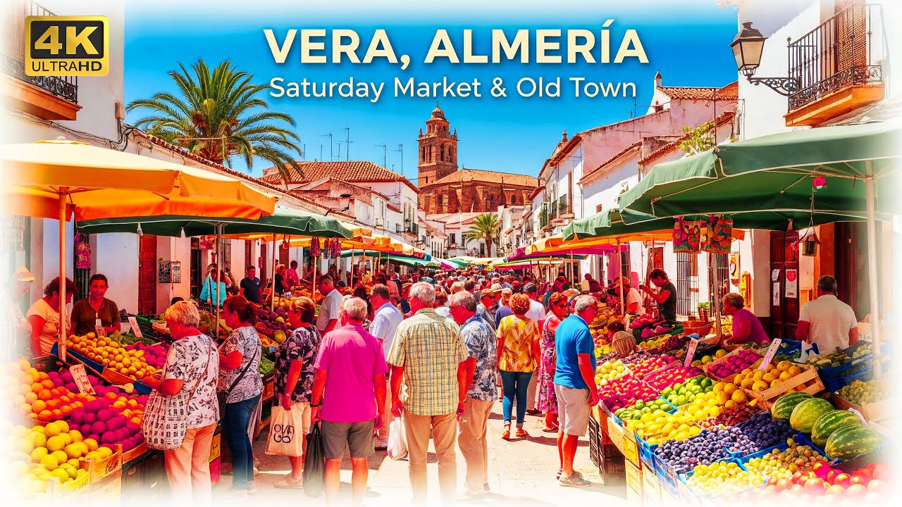 VERA, Almería | Bustling Saturday Market & Historic Old Town