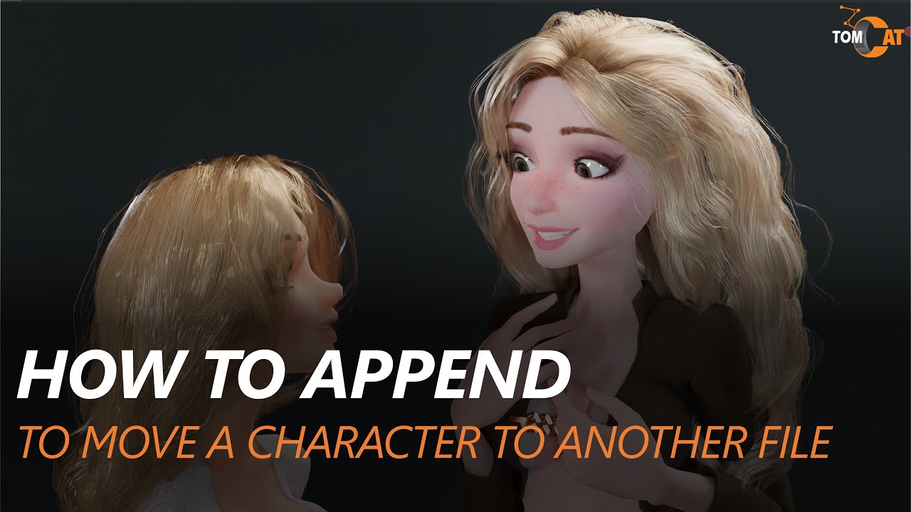 How to Append in Blender - to move a character (or anything) from one file to another.