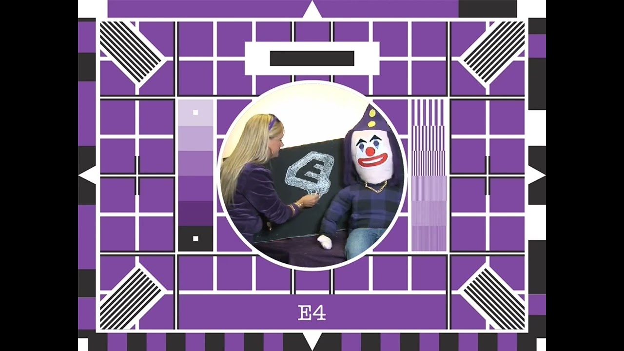 (RARE, BBC Test Card F Spoof) E4 E-Sting &ndash; Test Card 2 (2009)