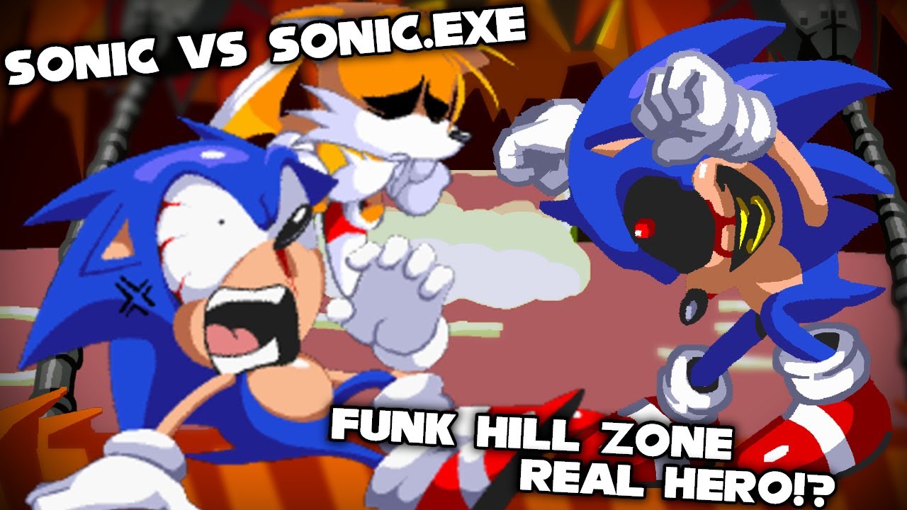 FNF | REAL HERO!? Sonic Vs Sonic.exe - Funk Hill Zone | Hard/Gameplay/Mod |
