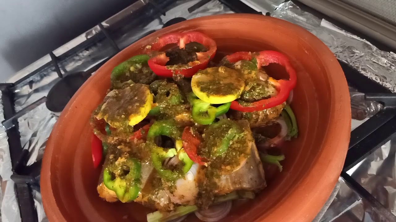 طاجين سمك الصنور / الفرخ بشرمولة رائعة والخضار مع جميع اسرار نجاحه
