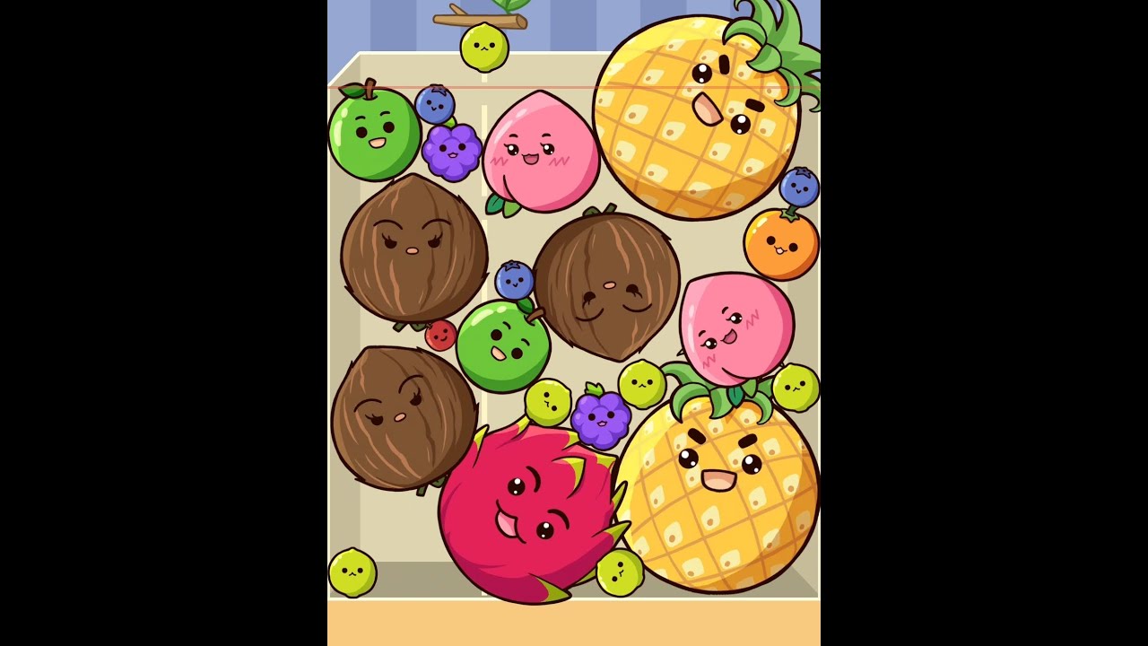 Fruit merge: Juicy drop game - go to rekord - Watermelon #fruit #juicy