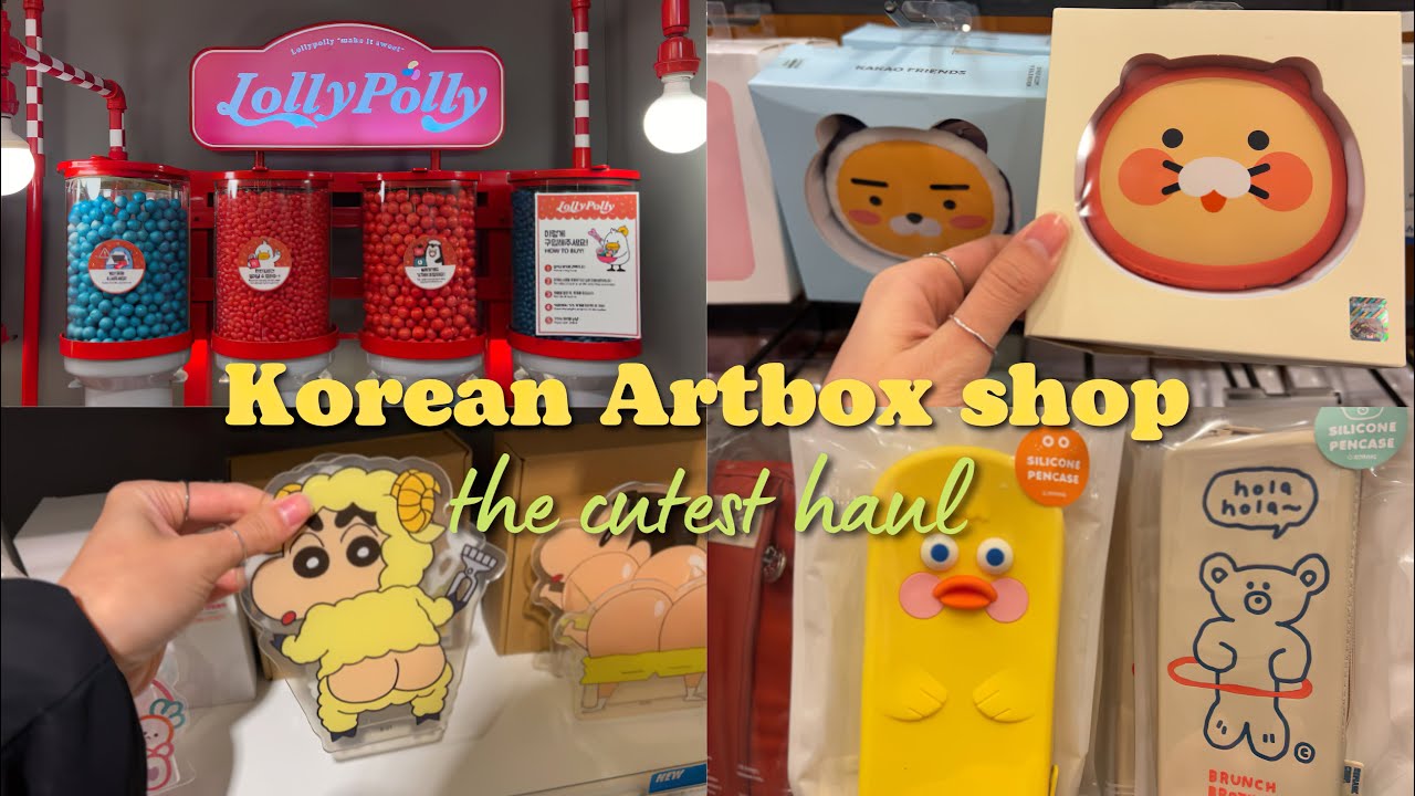 Artbox in Korea. Cute stationery haul. Shopping in Korea