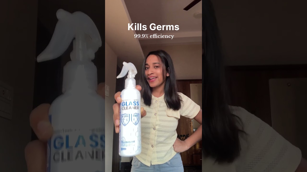 Nanoshot Glass Cleaner: Sparkling Clean & 96 hour Germ-Free Glass Surface #antibacterial #antifungal
