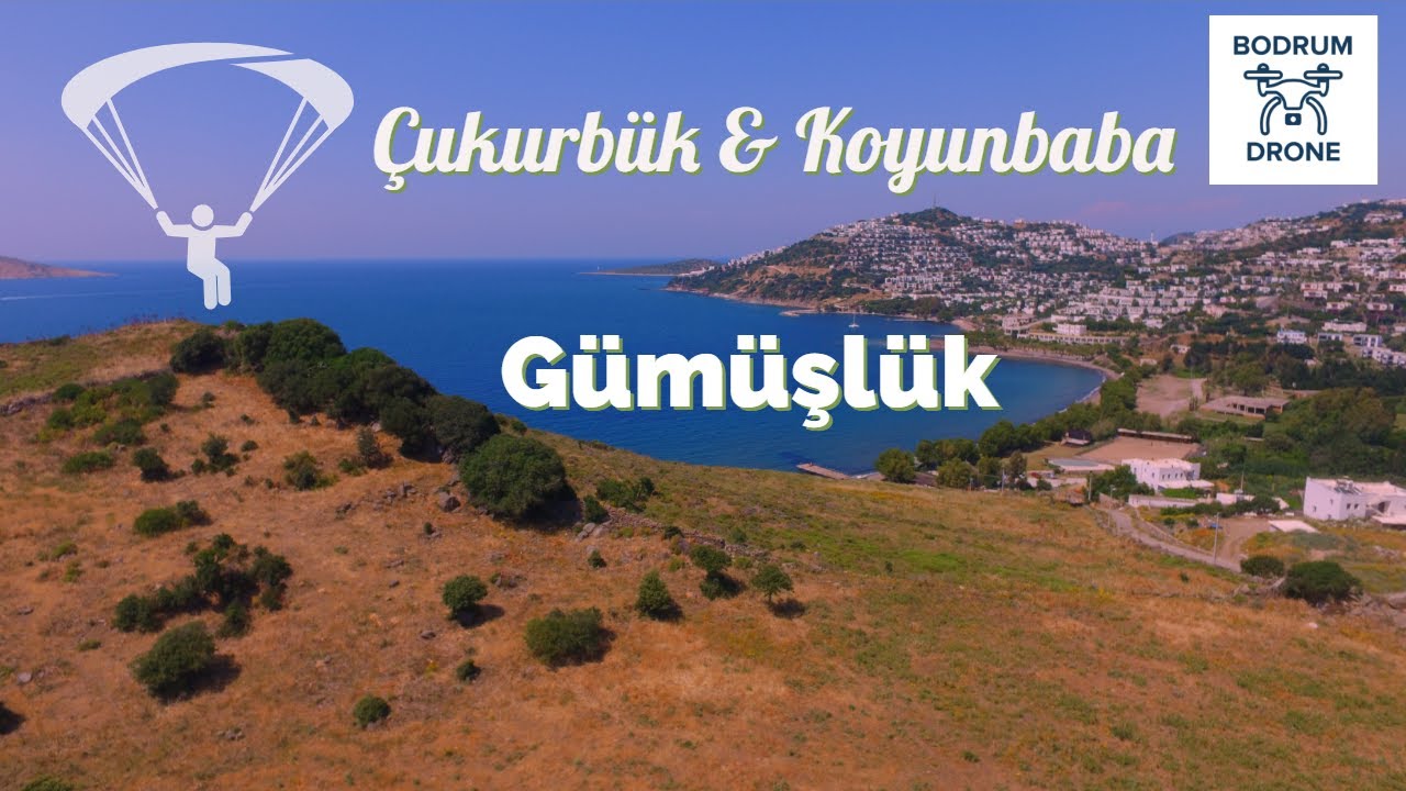 Limon Gümüşlük, Çukurbük Beach ile Koyunbaba Koyu (Myndos) Drone Çekimleri Gümüşlük - Bodrum - Muğla