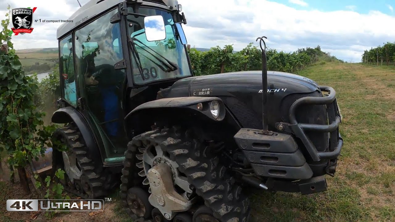 ANTONIO CARRARO MACH #4  / Obsthof am Süßen See / mulchen im Weinberg! 16.08.2021 4k UHD