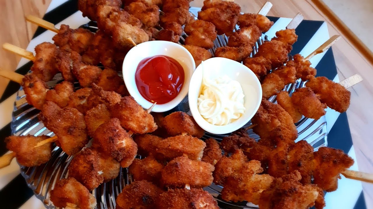 Tavuk Şinitzel Şiş Tarifi ✔ Hähnchen Schnitzel Spieß Rezept ‼️