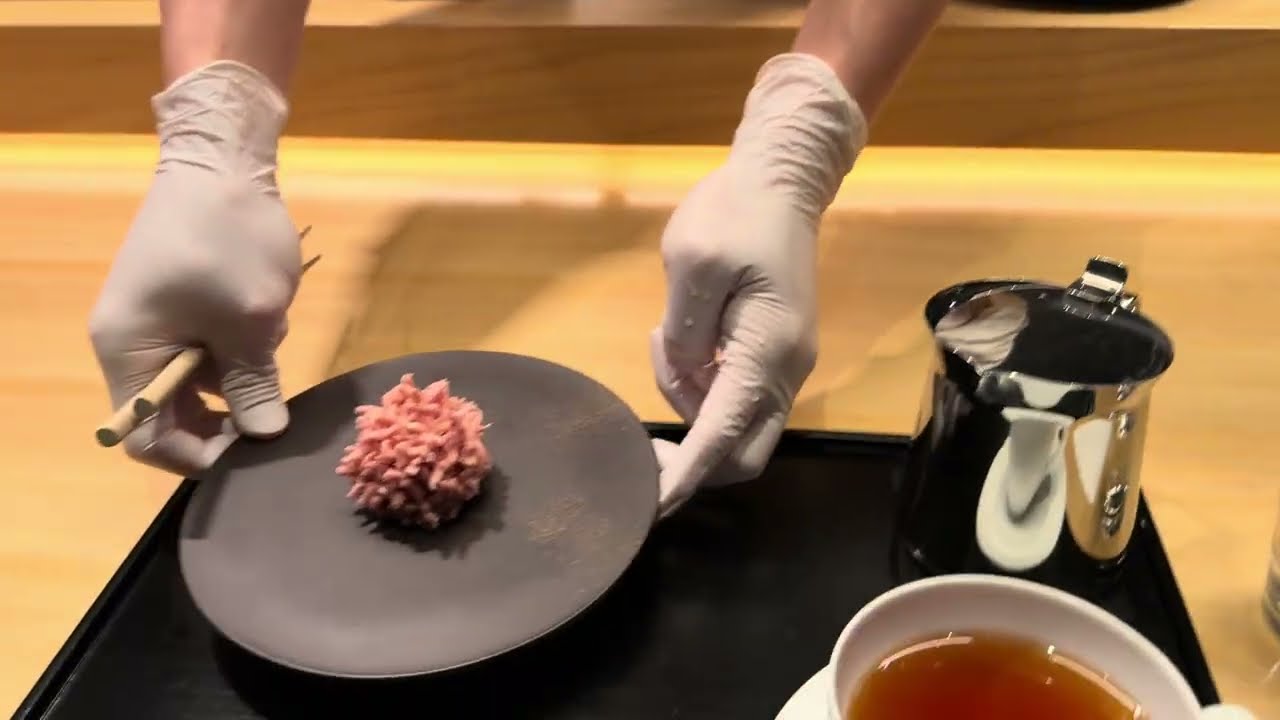 TORAYA GINZAでTORAYA GINZA限定生菓子を作っていただきました！