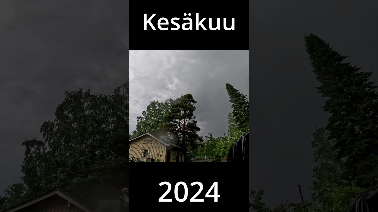 Ukkosen pauke kirjaimellisesti - Kes&auml;kuu 2024