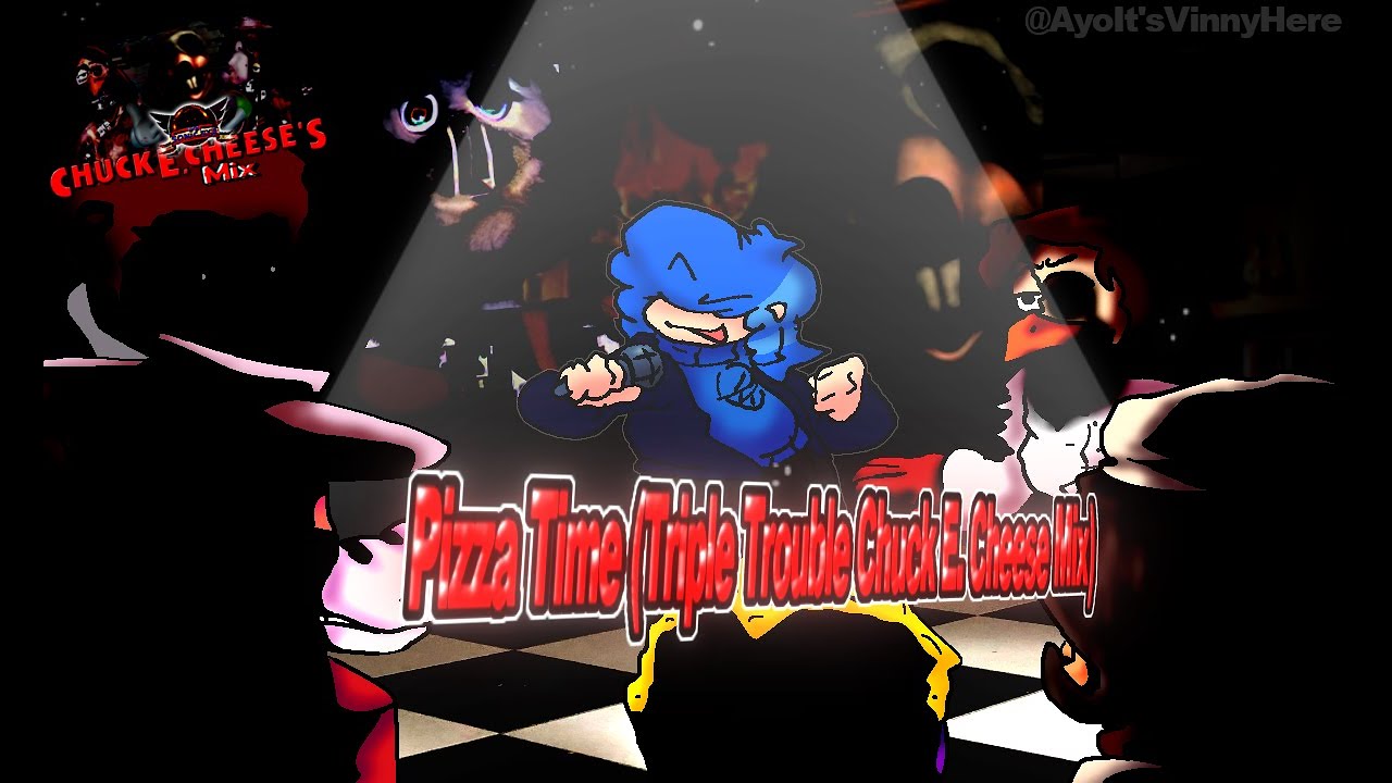 FNF - Pizza Time - Triple Trouble [Chuck E. Cheese Mix] (+FLP)