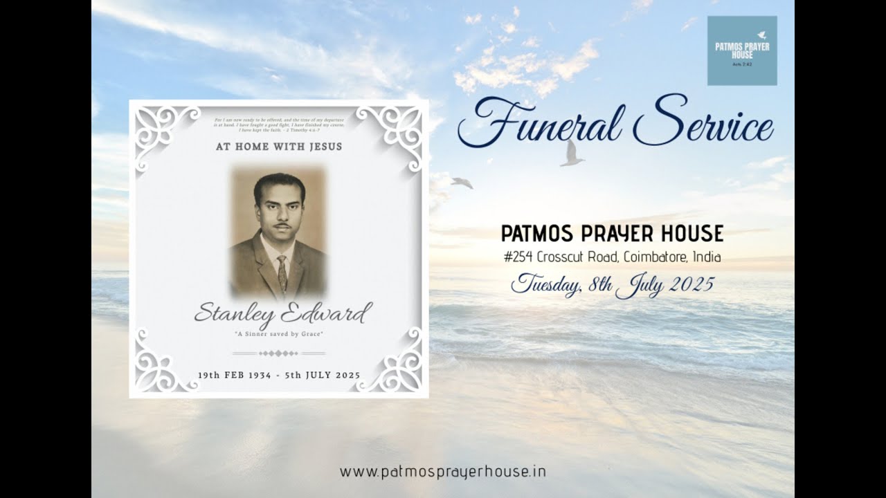 Bro. Stanley Edward - Funeral Service