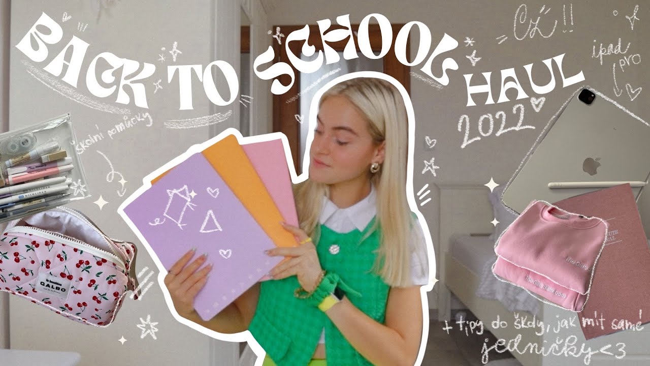 BACK TO SCHOOL HAUL 2022 CZ ♡ | školní pomůcky, tipy na učení, jak mít letos samé jedničky?
