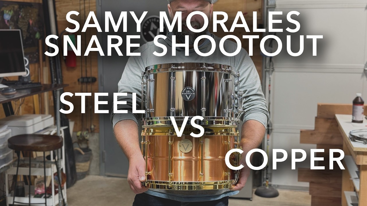Samy Morales Snare Drum 8x14 Copper vs Steel Shootout