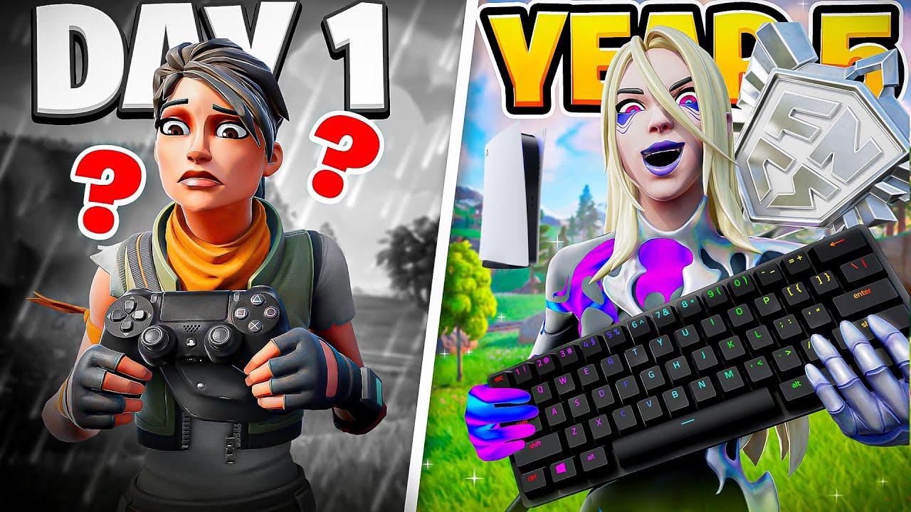 Мой 5-летний прогресс в использовании клавиатуры и мыши в Fortnite&hellip;