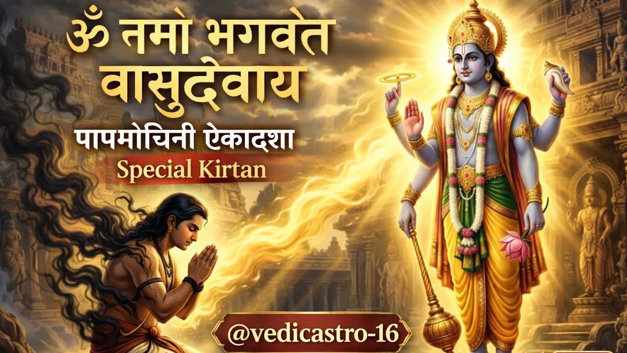 ॐ नमो भगवते वासुदेवाय | पापमोचिनी ऐकादशी |Special kirtan |#ekadashi#viral #viralvideo#youtubeshorts 