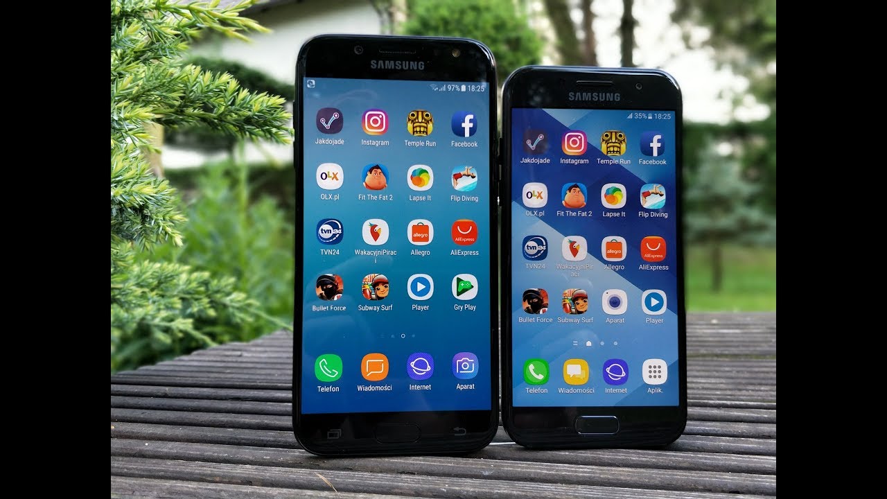 Samsung Galaxy J5 2017 vs A3 2017 Speed Test PL !!!
