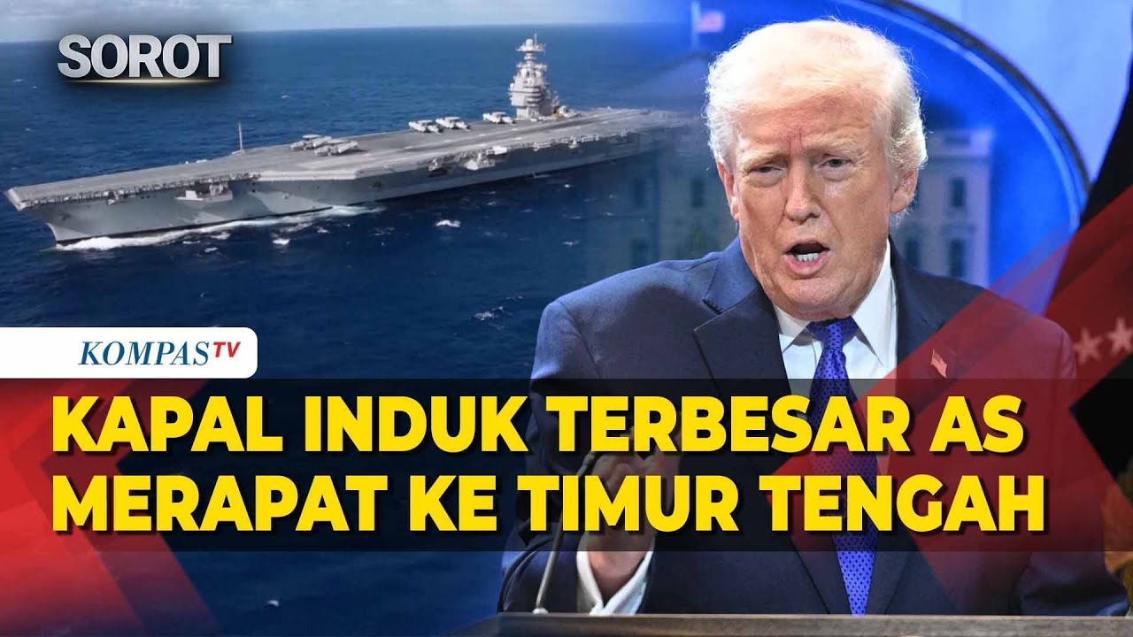 Kapal Induk Terbesar AS Merapat ke Timur Tengah! Sinyal Serang Iran Makin Dekat?