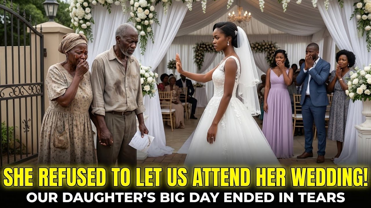 Our daughter's big day ended there, even though she refused to allow us attend her wedding