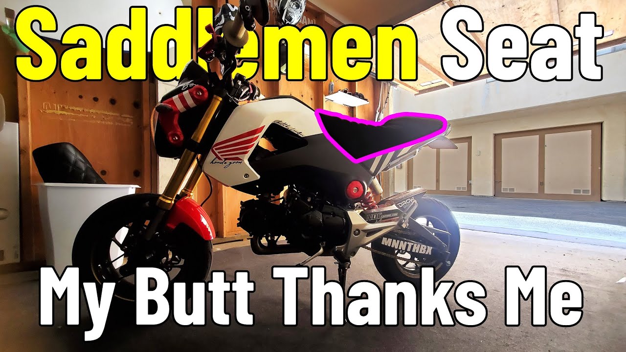 The Grom and my Butt Get a Nice Upgrade from Saddlemen